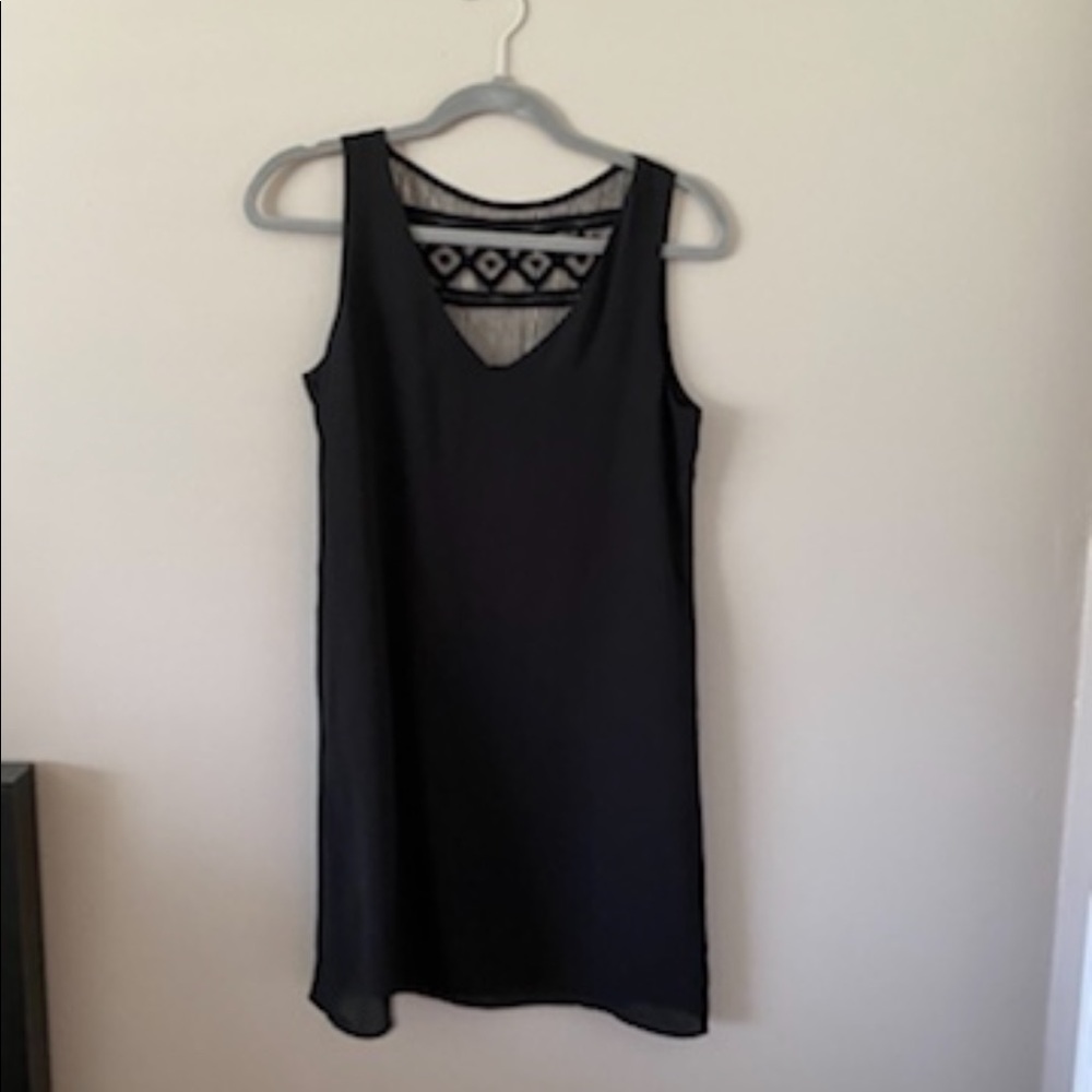 Crochet Back Shift Dress